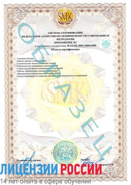 Образец сертификата соответствия (приложение) Жуковка Сертификат OHSAS 18001